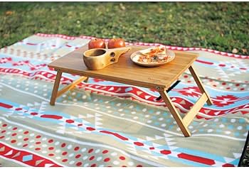 Amazon.co.jp: Time Concept Vacances 折りたたみ式竹テーブル 長さ20